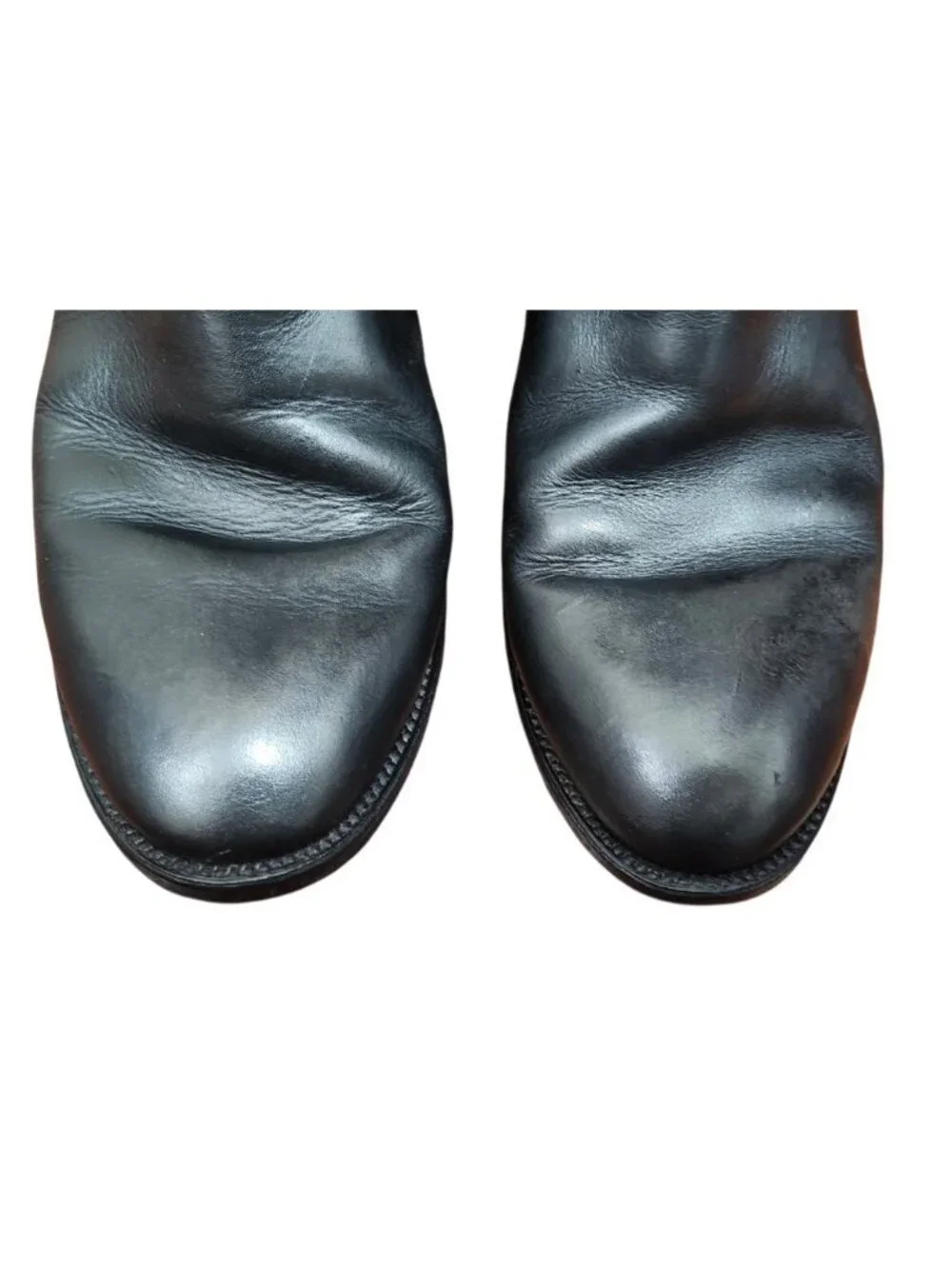 Cuadra Black Leather Western Cowboy Boots Men's Approx US 12 D Mexico Pull On